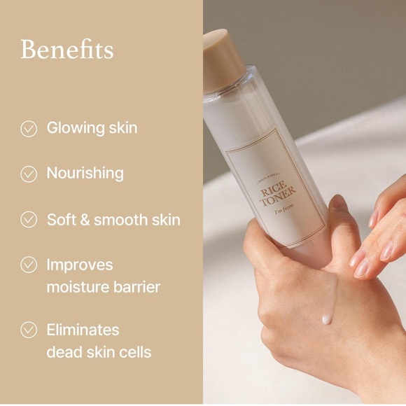 🆕 I'm from Rice Toner, Milky Toner for Glowing Skin, 77.78% Korean Rice - Picture 6 of 6